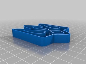 ukrainian national symbol '' trident kitchen & dining cookie cutter 3d print model - Mito3D