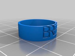 bree anillo los anillos personalizado 3d print model - Mito3D