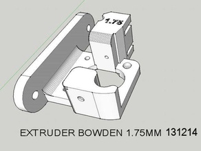 direct drive bowden extruder 175mm 3d printer extruders 3d print model - Mito3D
