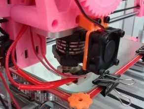 Lüfter Halter - budaschnoozle prusai3 3d-Drucker Teile buda budaschnozzle extruder fan mount i3 prusa 3d print model - Mito3D