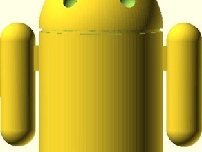 android cara caixa outros 3d o google logo openscad robô 3d print model - Mito3D