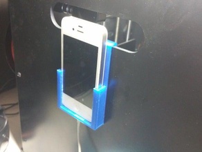 iphone sneak peak holder mobile phone camera security 3d print model - Mito3D