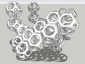 moore-a-hedron sculptures henry moore sculpture truncated octahedron 3d print model - Mito3D