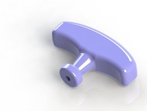 ergonômico, cortador de grama puxe o cordão punho substituição partes garagem galpão 3d print model - Mito3D
