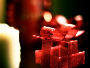 ribbon christmas present decor box decoration gift piece puzzle xmas 3d print model - Mito3D