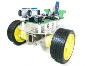 versalino rove 2 wheel drive laser cut rover platform 108 robotics 3d print model - Mito3D