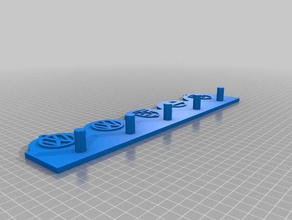 jon customized key hanger organization 3d print model - Mito3D