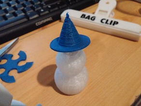 özelleştirilebilir cadı şapkası heykeller uyarlanabilir customizer heykelcik şapka basit oyuncak Sihirbazı 3d print model - Mito3D