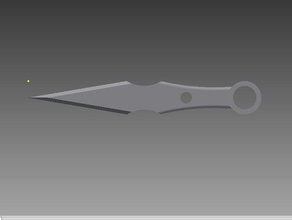 kunai knife ninja star throwing weapon 3d print model - Mito3D