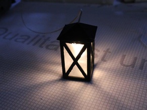 de la vieille école lanterne art les fêtes noël ornement lumière 3d print model - Mito3D