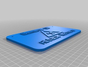 attack weiners sign signs & logos customized 3d print model - Mito3D