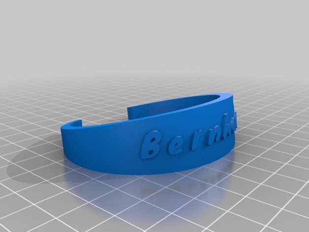 bernhard pulsera las pulseras personalizado 3D print model - Mito3D