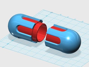 nuke Container Kabel Fall Kopfhörer-Halter science-fiction scifi storage Sonnenbrille 3d print model - Mito3D
