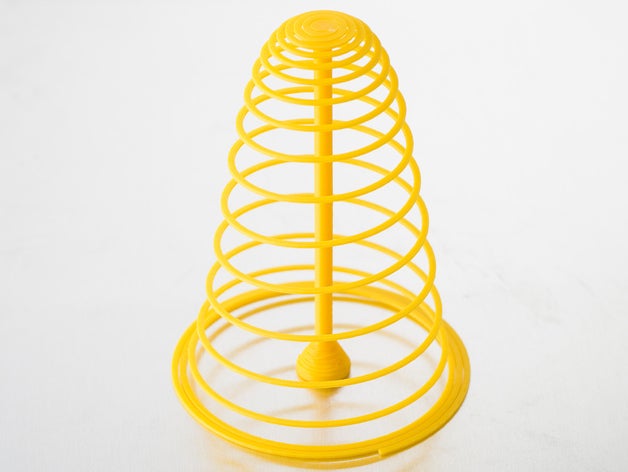customizable spiral tree sculptures artistic customizer challenge openscad parametric toy useless 3D print model - Mito3D