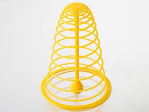 customizable spiral tree sculptures artistic customizer challenge openscad parametric toy useless 3d print model - Mito3D