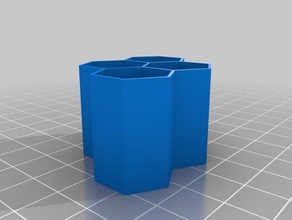 custom honeycomb 2x2 biology customized 3d print model - Mito3D