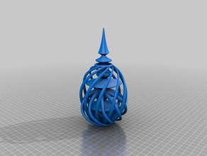 twisted ornament 4 decor 3d print model - Mito3D