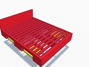 platform yatak tasarımı ev 3d print model - Mito3D