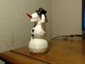snowalien creatures alien aliensnowman awesome cool epic snowman weird 3d print model - Mito3D