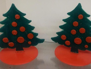 2 color christmas tree foot 3d print model - Mito3D