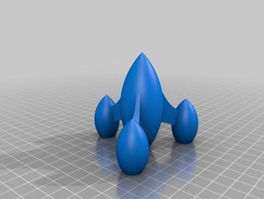 juguete de cohetes 3d print model - Mito3D