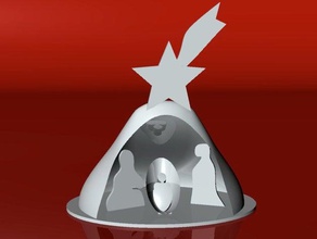 stylized nativity sculptures christmas 3d print model - Mito3D