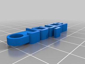 my customized message keychain joyce organization 3d print model - Mito3D