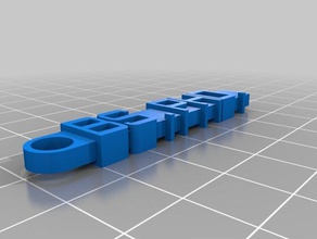 minha mensagem personalizada chaveiro organização personalizado 3d print model - Mito3D