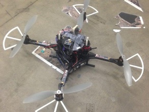asctec pelican rotor protector r c vehicles customizer openscad quadcopter quadrotor replacement part 3d print model - Mito3D