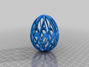 mi personalizados de pascua artística huevos esculturas 3d print model - Mito3D