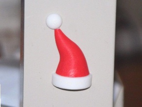 santa hat refrigerator magnet kitchen & dining 3d print model - Mito3D