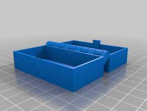 personnalisé charnière de la boîte loquet 100 35 67 15 quelque peu paramétrique imprimable un seul morceau L'impression 3d tests 3d print model - Mito3D
