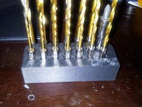 Halter Bohrer tool holders & boxes chuck dewalt drill bit 3d print model - Mito3D