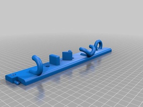 anpassbare modulare hook-system - Organisation customizer Herausforderung Haushalt openscad parametric nützlich 3d print model - Mito3D