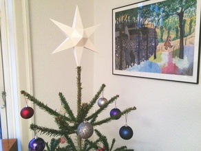 christmas star - top tree ornament decor decoration xmas 3d print model - Mito3D