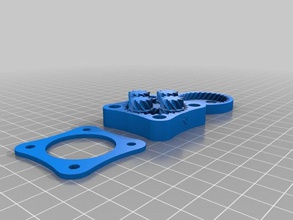 nema17-differential-Planetengetriebe gear parts 3d bearing experiment extruder mendel model mount openscad parametric prusa reprap test useful 3d print model - Mito3D
