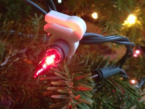 christmas light clips decor 3d print model - Mito3D