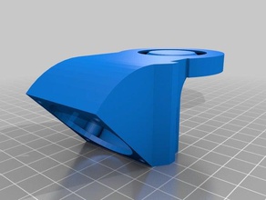 part fan duct aluminum x carriage 3d printer parts cooler improved 3d print model - Mito3D