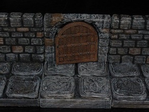openforge stone arch doorway toy & game accessories dnd tiles dungeon miniatures pathfinder rpg tabletop terrain 3d print model - Mito3D