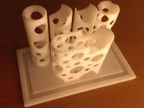cheesy toothbrush holder bathroom 3d print model - Mito3D