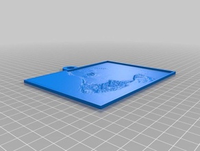 profilo collie de la frontera Arte en 2d personalizado 3d print model - Mito3D