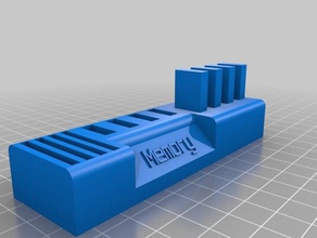 mi personalizados campanario mods memoria usb sd titular de la tarjeta equipo personalizado 3d print model - Mito3D