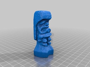 tiki-Gott - high-poly zbrush sculpt Skulpturen Hawaii Skulptur tiki tiki-statue totem 3d print model - Mito3D