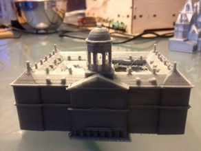 royal palace, dam square, amsterdam Gebäude Strukturen Krönung 3d print model - Mito3D