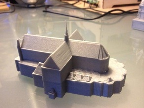 yeni kilise, dam Meydanı, amsterdam binalar yapılar mimarlık taç 3d print model - Mito3D