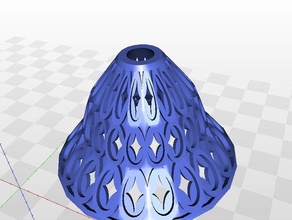 Lampenfassung Dekor Lampenschirm 3d print model - Mito3D