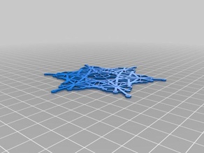my customized snowflake 1 2d art 3d print model - Mito3D