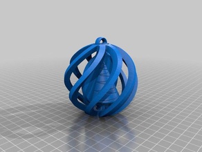 christmas tree spinning ornament diy 3d print model - Mito3D