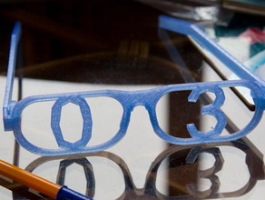 meu word personalizados óculos 3d print model - Mito3D