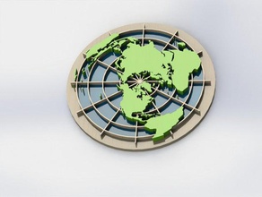 world map models 3d print model - Mito3D